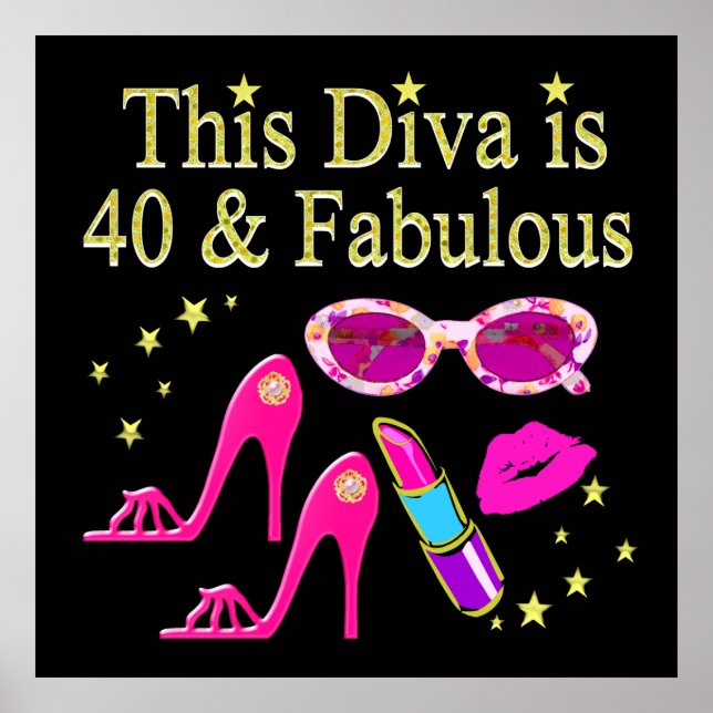 40 JAHRE ALT UND EINE SCHÖNE DIVA POSTER (Vorne)