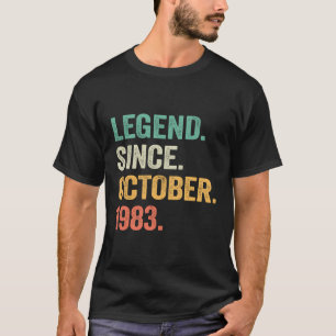 40 Jahre alte Geschenke Legend seit Oktober 1983 4 T-Shirt