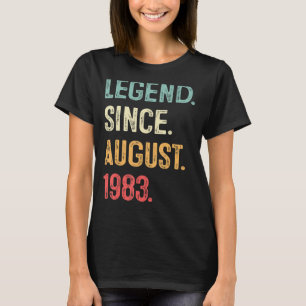 40 Jahre alte Geschenklee seit August 1983 40. T-Shirt