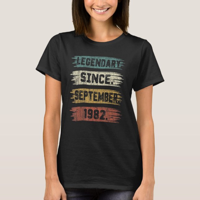 40 Jahre alte Geschenklee seit September 1982 40. T-Shirt (Vorderseite)