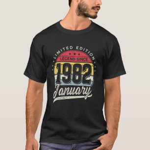 40 Jahre alte limitierte Edition Legend seit 1982 T-Shirt