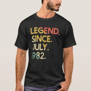 40 Jahre alte Vintage Legende seit Juli 1982 40. T-Shirt