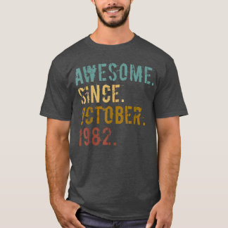 40 Jahre altes Geschenk Phantastisch seit Oktober  T-Shirt