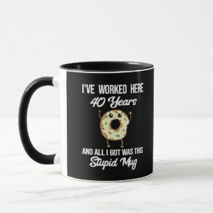 40 Jahre Betriebsjubiläum Geschenk der Wertschätzu Tasse
