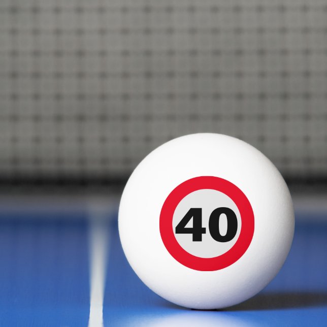 40 Jahre Geburtstag Tischtennisball (Netto)