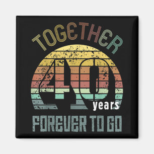 40 Jahre Hochzeitspenden für Paare Magnet