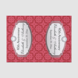 40 Jahre Hochzeitstag Ruby Red Z06 Seidenpapier