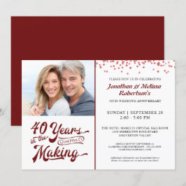 40 JAHRE IM MAKING Ruby Einladung