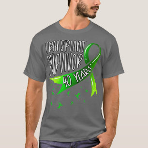 40 Jahre Organtransplantatübersiedlung Grünes Band T-Shirt