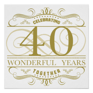 40. Jahrestag Poster