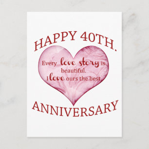 40. Jahrestag Postkarte