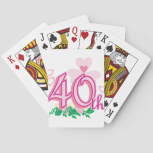 40. Jahrestag Spielkarten