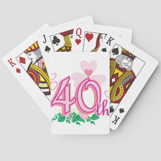 40. Jahrestag Spielkarten (Rückseite)