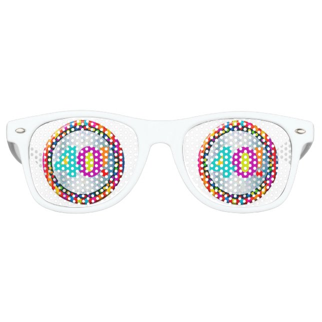 40-jähriges Jubiläum Partybrille (Vorderseite)