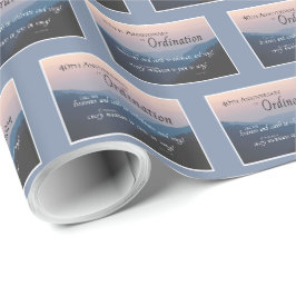 40. Jubiläum der Glückwunsch der Ordination Geschenkpapier