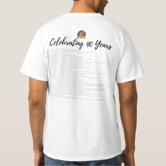 40. Jubiläum Titel T - Shirt anzeigen