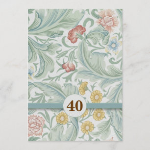 40. Jubiläum wunderschöne vintage Einladungen