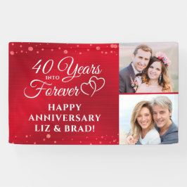40 Jubiläumsjahr: Ruby HARTS YEARS INTO FOREVER Banner