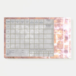 40 K Score Tracker and Battle Report, w/ Notes Post-it Klebezettel