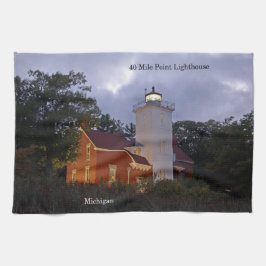 40 Mile Point Leuchtturm bei Küchenhandtuch Geschirrtuch