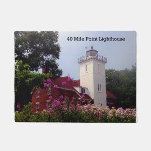 40 Mile Point Leuchtturm Federmatte Fußmatte