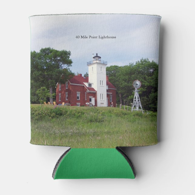 40 Mile Point Leuchtturm kann kühler Dosenkühler (Vorderseite)