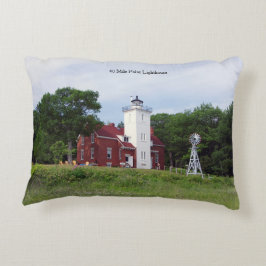 40 Mile Point Lighthouse Akzent Kissen