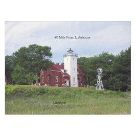 40 Mile Point Lighthouse Tischtuch Tischdecke