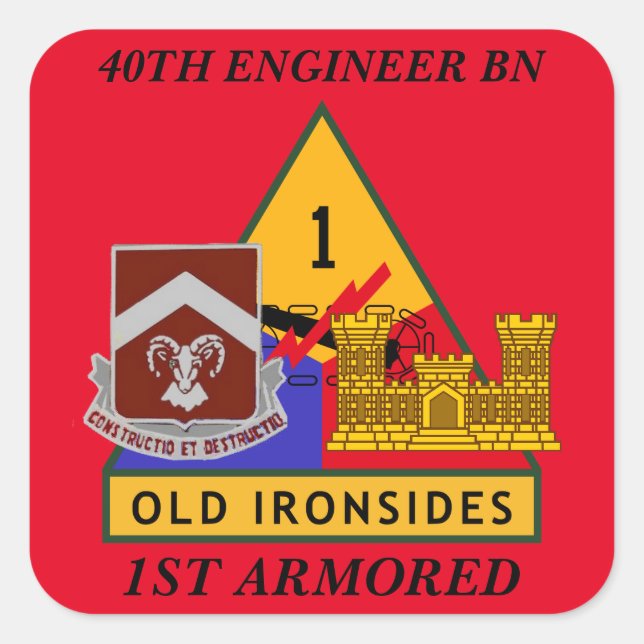 40. MOTORBATTALION 1. ARMORED STICKERS (Vorderseite)