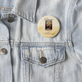40. Ordination Anniversary Angels in Altar Button