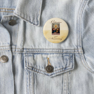 40. Ordination Anniversary Angels in Altar Button
