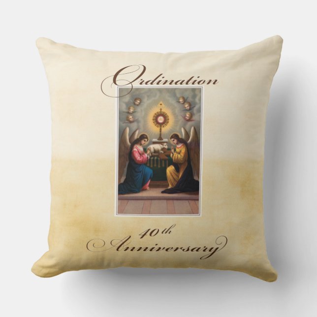 40. Ordination Anniversary Angels in Altar Kissen (Vorderseite)