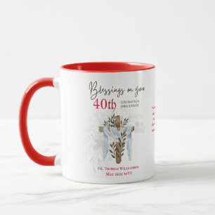 40. ORDINATION ANNIVERSARY Priester Pastor Ministe Tasse