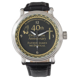40. Ordination Jubiläum Priester PERSONALISIERT Armbanduhr