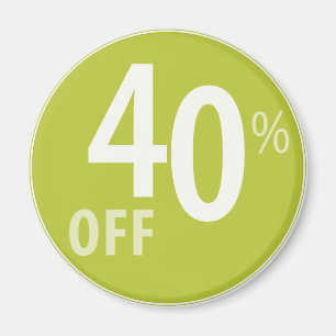 40% puissant OUTRE du signe de VENTE - magnet