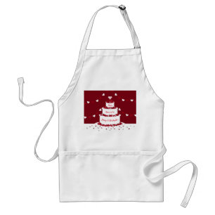 40. ruby Hochzeitstag Kuchen Design Schürze