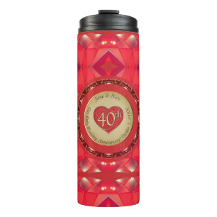 40. Ruby-Jubiläum Thermosbecher