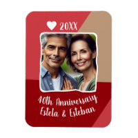 40. Ruby Wedding Anniversary Foto Keepake