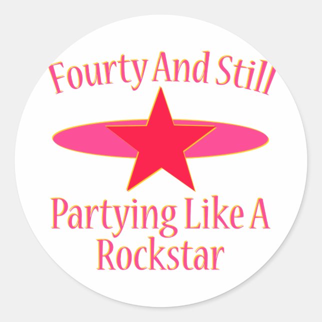 40. RUNDER AUFKLEBER (Vorderseite)