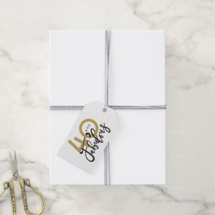 40 und ein fabelhaftes Geschenketikett Geschenkanhänger