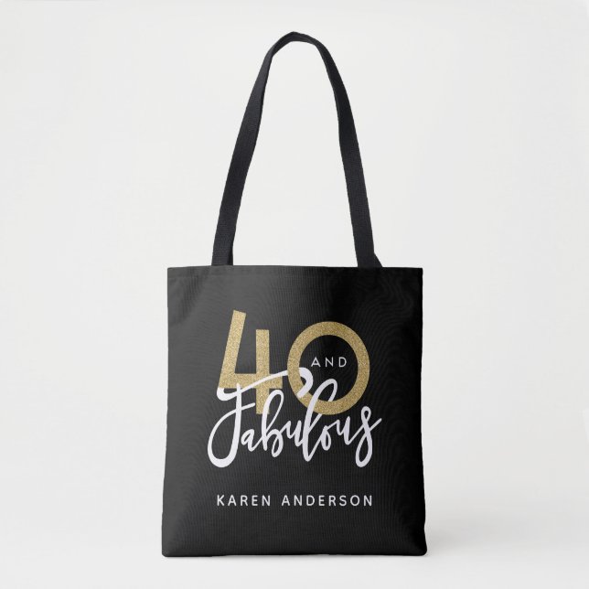 40 und fabelhaft tasche (Vorderseite)