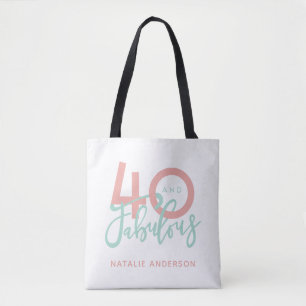 40 und fabelhafte rosa Geburtstagsgeschenk-Tasche Tasche
