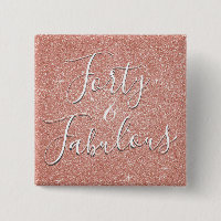40 und fabelhafte Rose Gold Blush Pink Glitzer