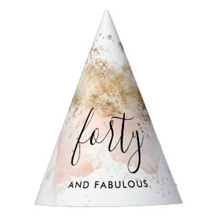 40 und fabelhafter Geburtstagsfeiererhut Partyhütchen
