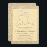 40 und fabelhafter moderner Gold Glitzer Einladung<br><div class="desc">40 und fabelhafte 40. Geburtstag Party Imitate Sparkle und Glitzer Gold Geburtstag Einladungen sind perfekt für eine phantastische Geburtstagsparty. Diese 40 und fabelhaften Party Einladungen sind perfekt für eine 40. Geburtstagsparty.</div>