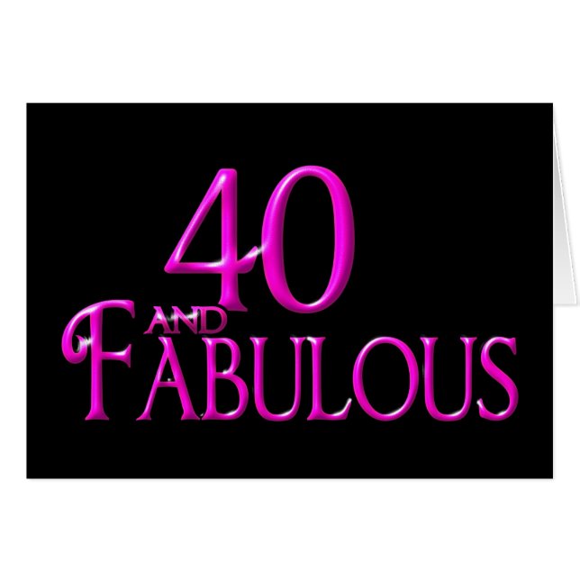 40 und fabelhaftes (Vorderseite (Horizontal))