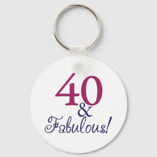 40 und fabelhaftes (40. Geburtstag) Schlüsselanhänger