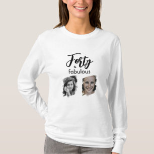 40 und fabulous 2 Foto 40. Geburtstag T-Shirt