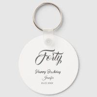 40. vierzigster BuchstabeGeburtstag Name Datum Jah