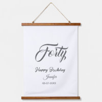 40. vierzigster BuchstabeGeburtstag Name Datum Jah